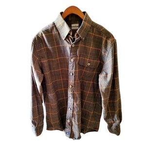 Southern Marsh Southern Outfitters Flannel Plaid Shirt Brown Size Medium